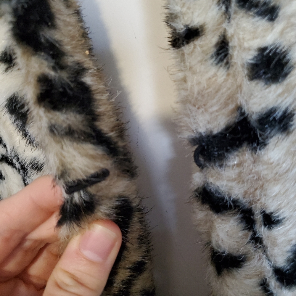 Express Leopard Print Fur Jacket - image 4
